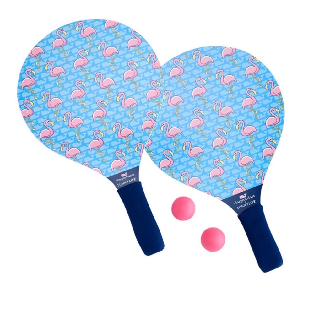 Vineyard Vines Blue and Pink Flamingo Paddle Set